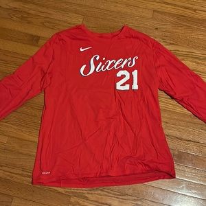 Nike 76ers Joel Embiid Long Sleeve